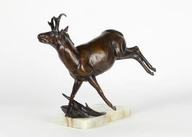 Dan Ostermiller (1956- ): Charlie Russell Rider Pronghorn, 1992