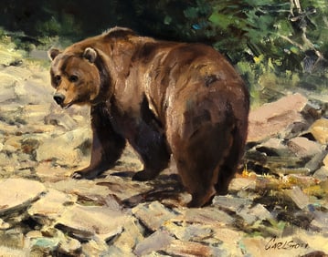 Ken Carlson (1937- ): Grizzly Bear