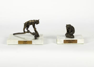 Philip Russell Goodwin (1881-1935): Sitting Bear and Lynx