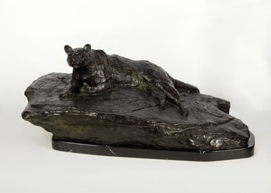 Bob Kuhn (1920-2007): Cougar on Rock, 1999