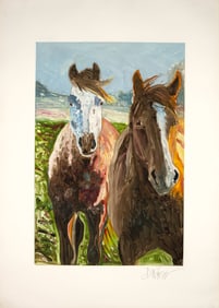 Donald Coen (1935- ): Rocky Mountain Ponies