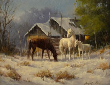 Gary Lynn Roberts (1953- ): Her First Snow