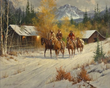 Gary Lynn Roberts (1953- ): Early Morning Riders