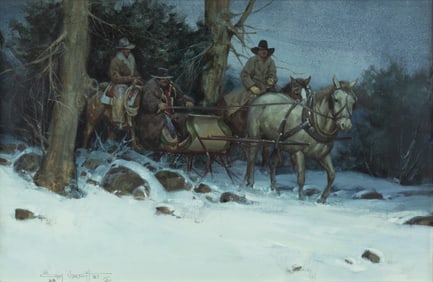 Gary Niblett (1943- ): Winter Cadillac, 1987