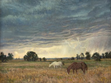 Lee Stroncek (1952- ): Evening Thunder Showers, 1991