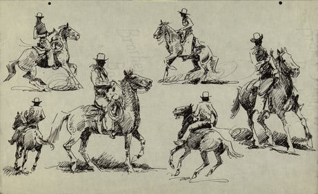 Edward Borein (1872-1945): Cowboy on Horseback