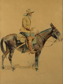Frederic Remington (1861-1909): An Army Packer, 1901