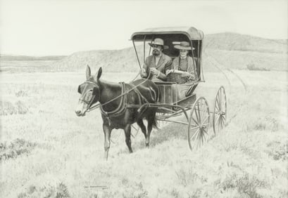 Donald Spaulding (1926-2021): Mule and Wagon, 2006