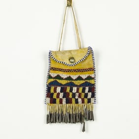 Unknown (19th/20th Century): Apache Strike-a-Light Bag, c. 1890