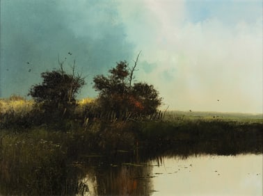 Michael Coleman (1946- ): An Old Fence (Touch of Autumn), 1975