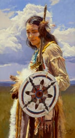 R.S. Riddick (1952- ), My Grandfather's Shield, 1996