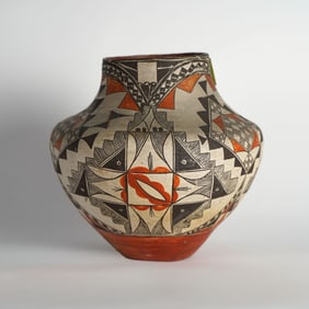 Acoma Polychrome Olla, c. 1900