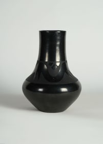 Maria Martinez (1887-1980), San Ildefonso Blackware Vase with Avanyu Design, c. 1920