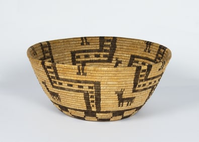 Yavapai Coiled Basketry Bowl, c. 1920