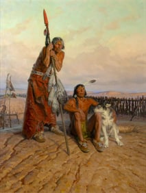 Tom Lovell (1909-1997), The Earth House People, 1986