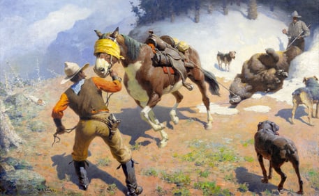 William R. Leigh (1866-1955), Grizzly's End, 1948