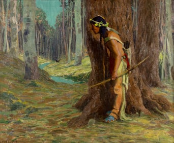 Eanger Irving Couse (1866-1936), The Hunter, 1917