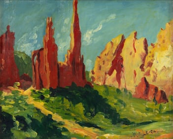 William R. Leigh (1866-1955), California Mountains