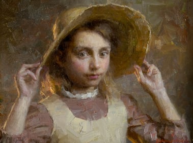 Morgan Weistling (1964- ), Katy's Straw Hat