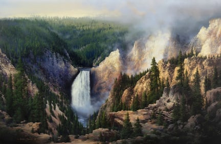 Bruce Cheever (1958- ), Morning Mist of the Yellowstone