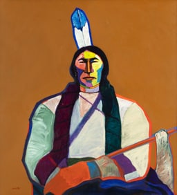 John Nieto (1936-2018), Red Cloud, 1994
