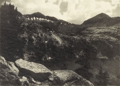 Ansel Adams (1902-1984), Cloud and Mountain, Marion Lake, Southern Sierra, c. 1925