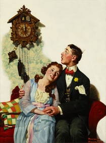 Norman Rockwell (1894-1978), Courting Couple at Midnight, 1919