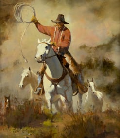 Richard D. Thomas (1939-2019), Eatin' Dust 'n Wranglin', 2007