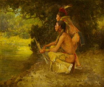 Eanger Irving Couse (1866-1936), Two Brothers Hunting, 1906