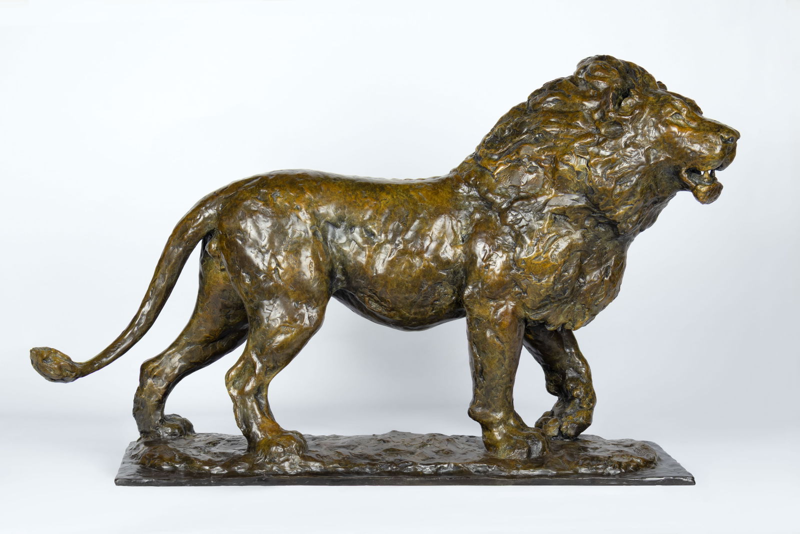 Mike Barlow (1963- ), The Buffalo Hunter: Mike Barlow (1963- ), The Buffalo Hunter Medium: bronze, 6/21 Dimensions (in.): 12 x 29 x 10 Framed Dimensions (in.): no base Signature inscribed: Michael Barlow 6/21 Provenance From a P