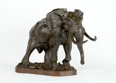 Kenneth Bunn (1938-2020), Bull Elephant on the Move