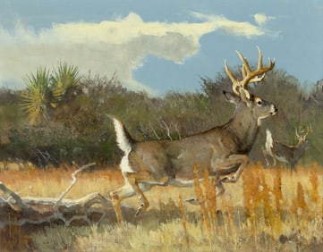Bob Kuhn (1920-2007), Spooked, 1984