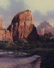 Bruce Cheever (1958- ), Great White Throne - Zion National Park, 1990