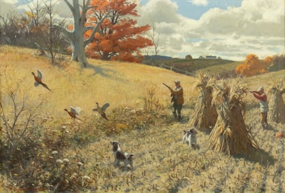 Aiden Lassell Ripley (1896-1969), Springers and Pheasants, 1948
