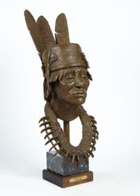 Richard Greeves (1935-2022), Arikara Man, 2004