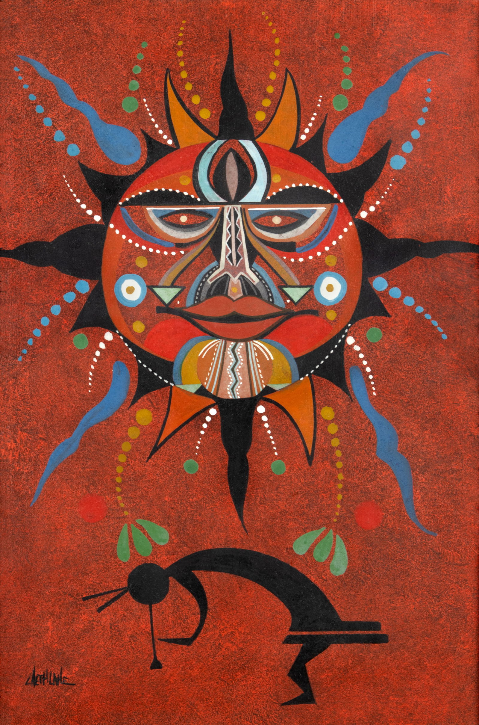 David Chethlahe Paladin (1926-1984), Sun God (1 of 3)