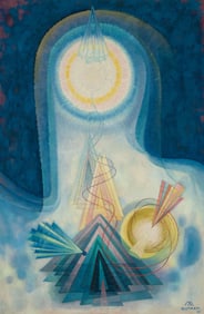 Emil Bisttram (1895-1976), Man the Unknown, 1961