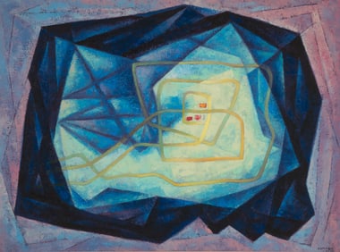 Emil Bisttram (1895-1976), The Treasure, 1950