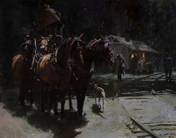 Oleg Stavrowsky (1927-2020), Train's Late