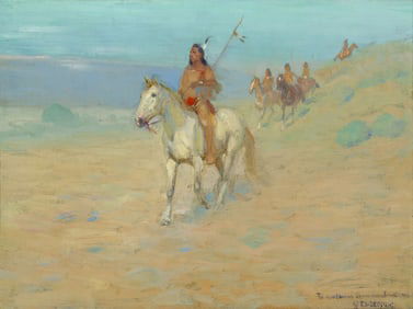 Edward Deming (1860-1942), View of Native Americans on Horseback