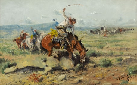 Olaf Carl Seltzer (1877-1957), Bronc on a Frosty Morn, 1899