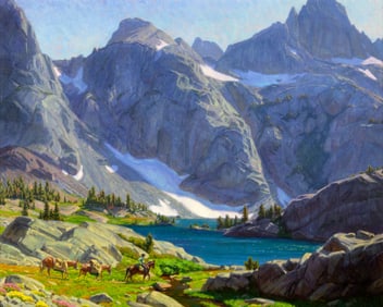 Charles Muench (1966- ), Deep in the Sierra Backcountry, Minaret Lake, 2025