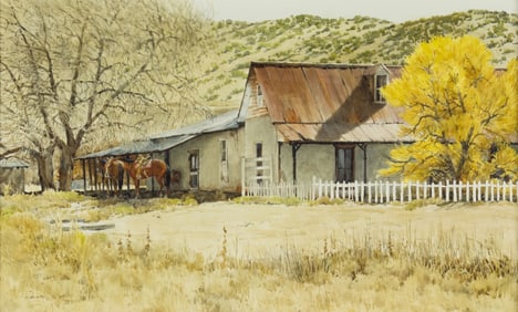 Morris Rippel (1930-2009), Ranch House on the Rio Grande, 2001