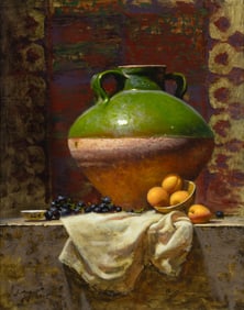 Jeff Legg (1959- ), Vessel with Apricots, 2005