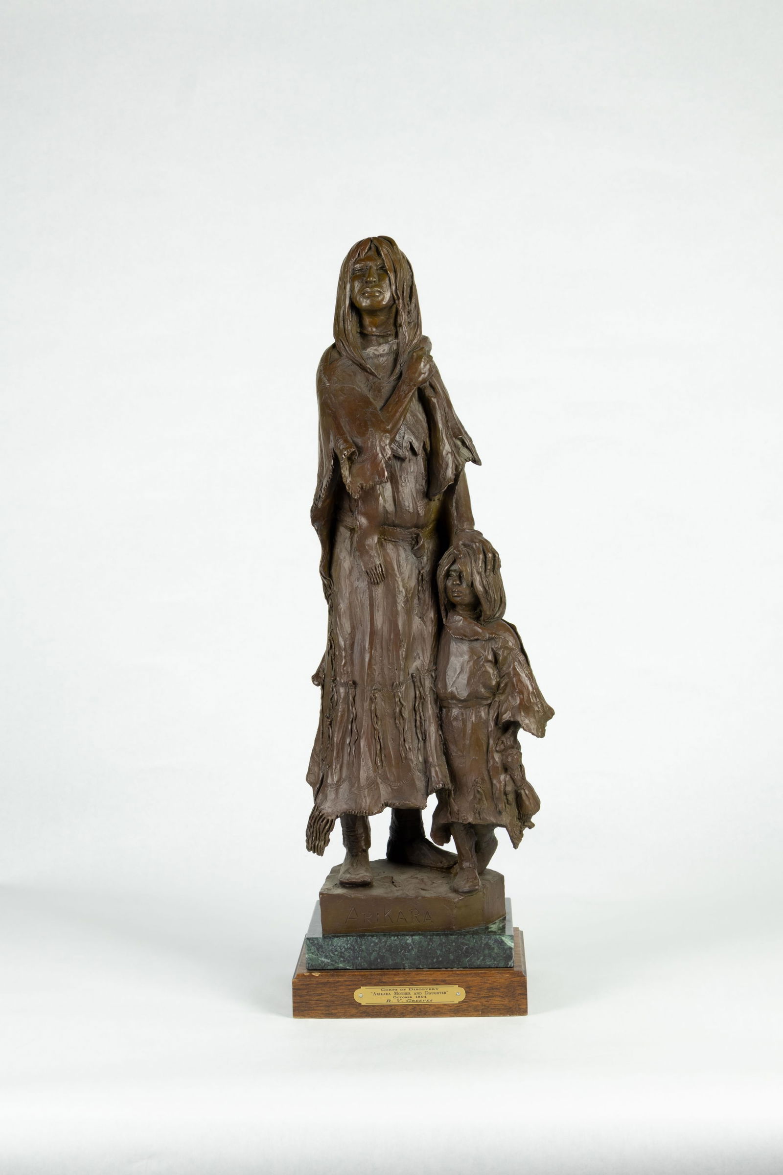 Richard Greeves, American 1935-2022, Arikara Mother and Daughter, 2004 (1 of 5)