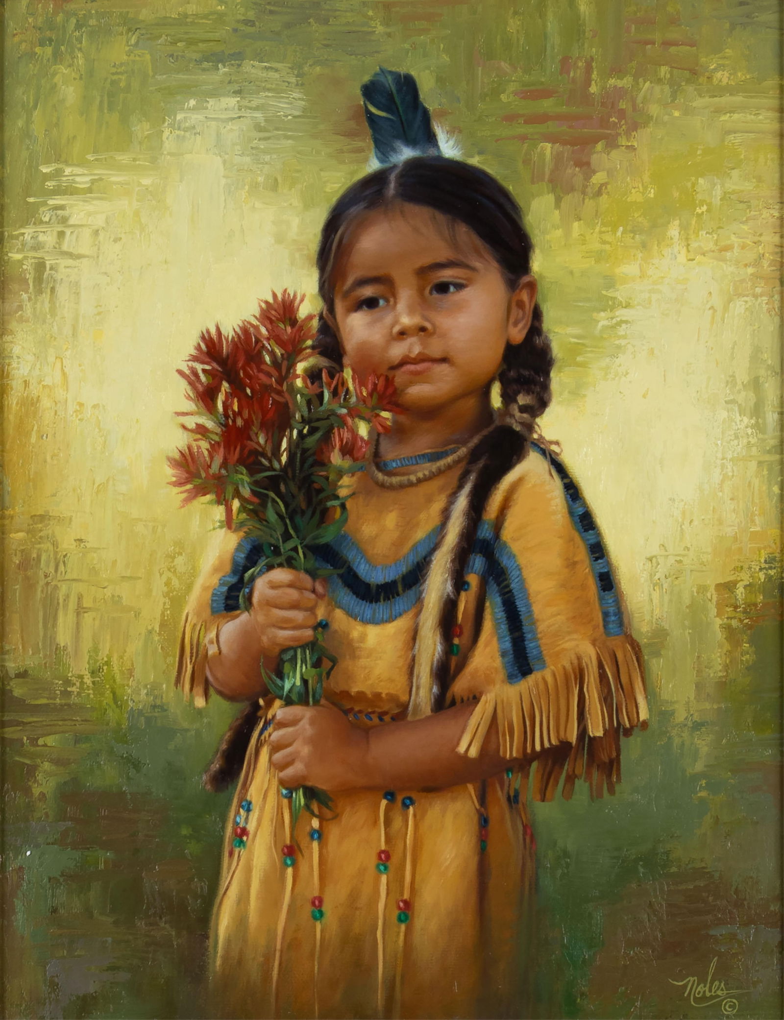 Karen Noles, b.1947, Little Paintbrush (1 of 3)