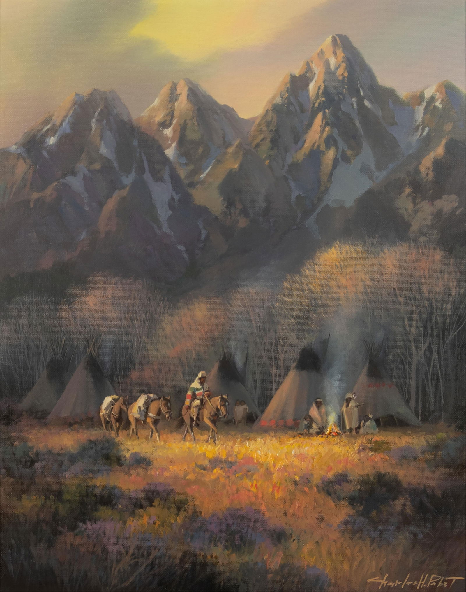 Charles Pabst, American b.1950, Peaceful Times (1 of 3)