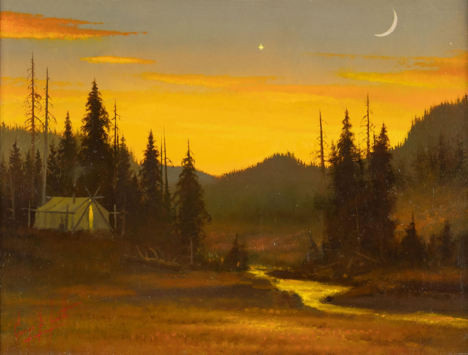 George Dee Smith, b.1944, Fall in the Thorofare, 1985 (1 of 3)