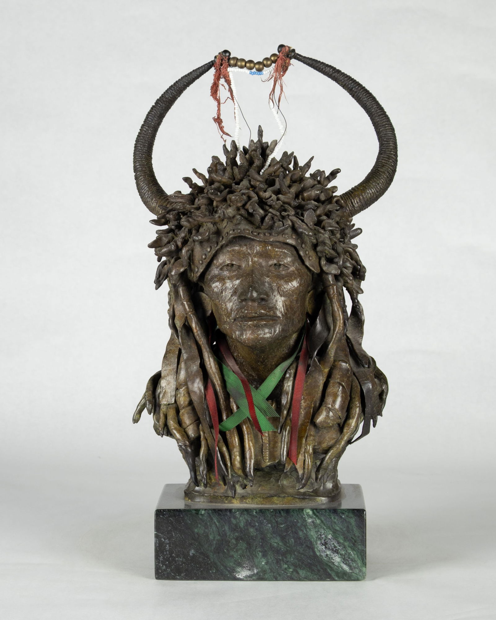 Michael Coleman, b.1946, Blackfoot Split Horn Bonnet (1 of 5)