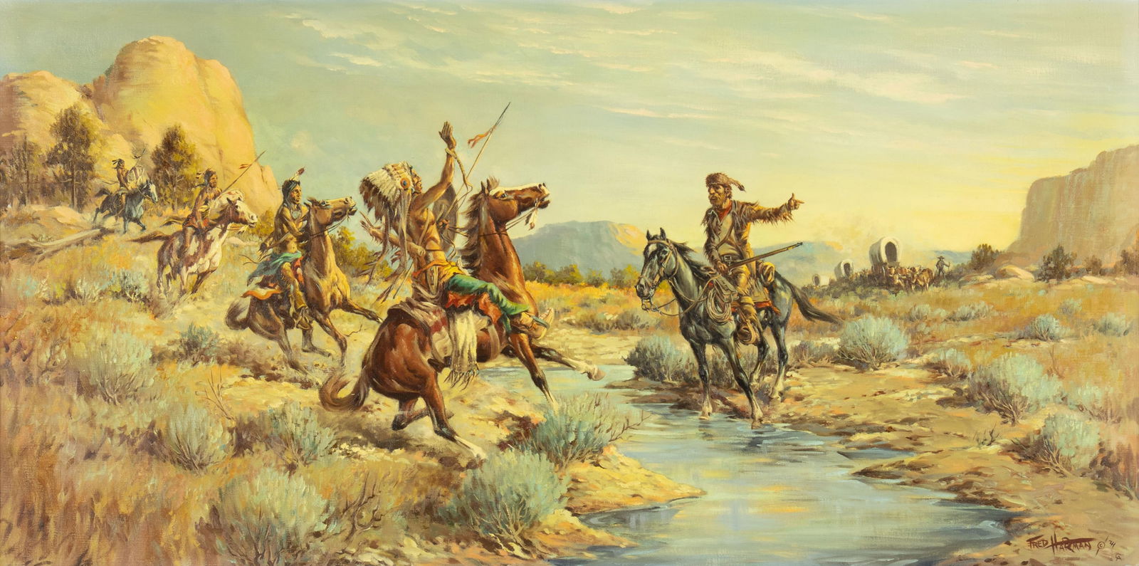 Fred Harman, 1902-1982, Precious Waters, 1941 (1 of 3)